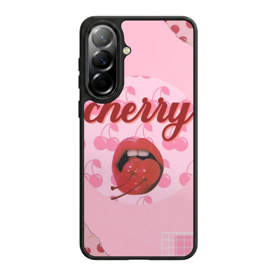 Samsung Galaxy A57 Uyumlu Kiraz Tasarımlı Glossy Premium Kılıf