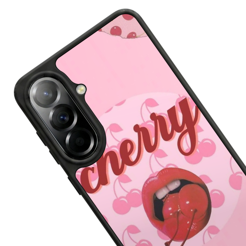 Samsung Galaxy A57 Uyumlu Kiraz Tasarımlı Glossy Premium Kılıf