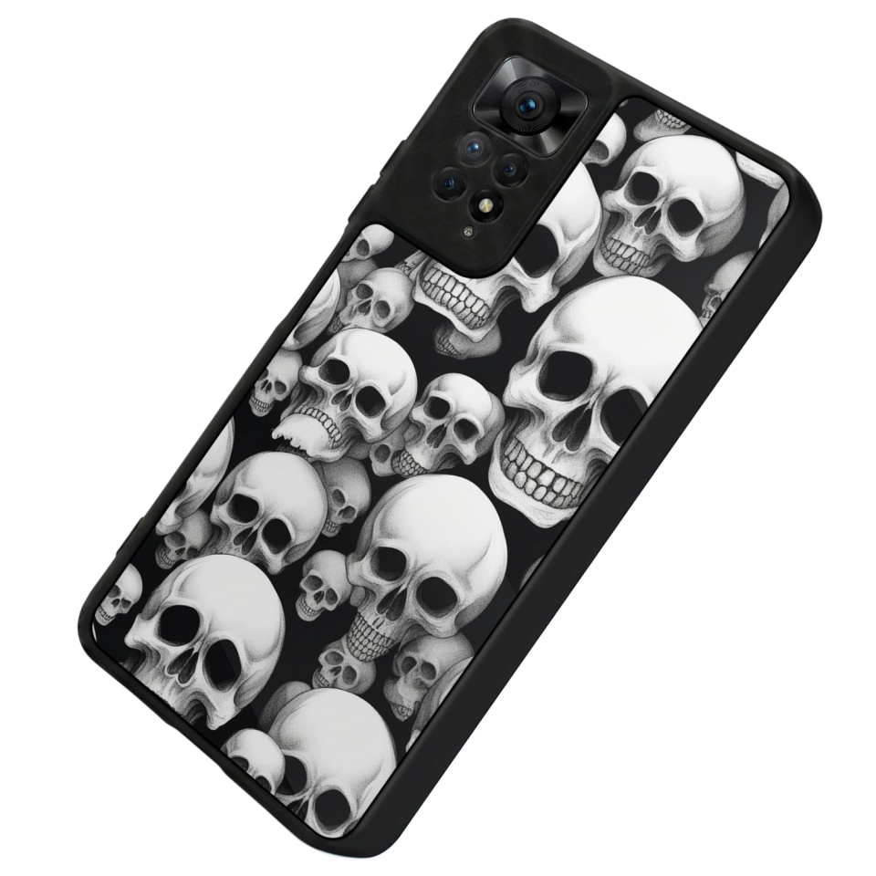 Xiaomi Redmi Note 11 Pro Uyumlu KuruKafa Tasarımlı Glossy Premium Kılıf