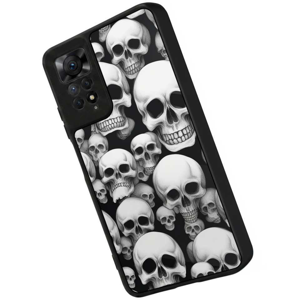 Xiaomi Redmi Note 11 Pro Uyumlu KuruKafa Tasarımlı Glossy Premium Kılıf
