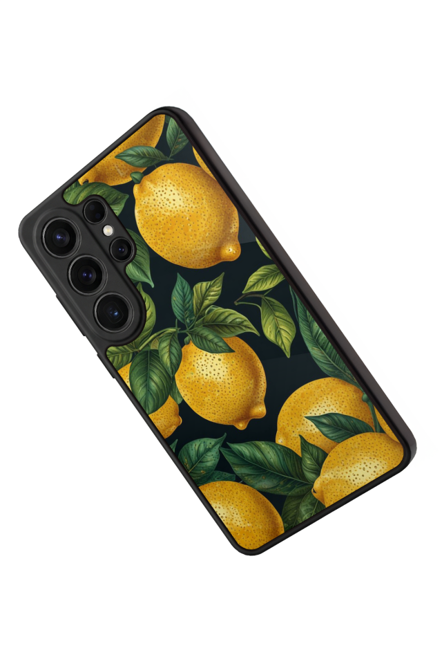 Samsung Galaxy S26 Ultra Uyumlu Limon Tasarımlı Glossy Premium Kılıf