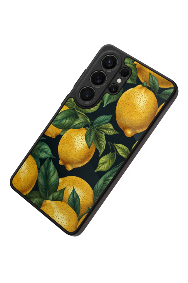Samsung Galaxy S26 Ultra Uyumlu Limon Tasarımlı Glossy Premium Kılıf