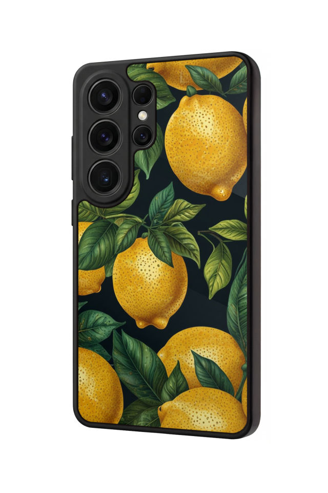 Samsung Galaxy S26 Ultra Uyumlu Limon Tasarımlı Glossy Premium Kılıf