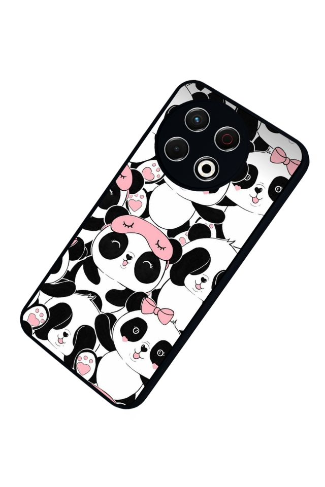 Tecno Spark 30 Pro Uyumlu Panda Tasarımlı Glossy Premium Kılıf