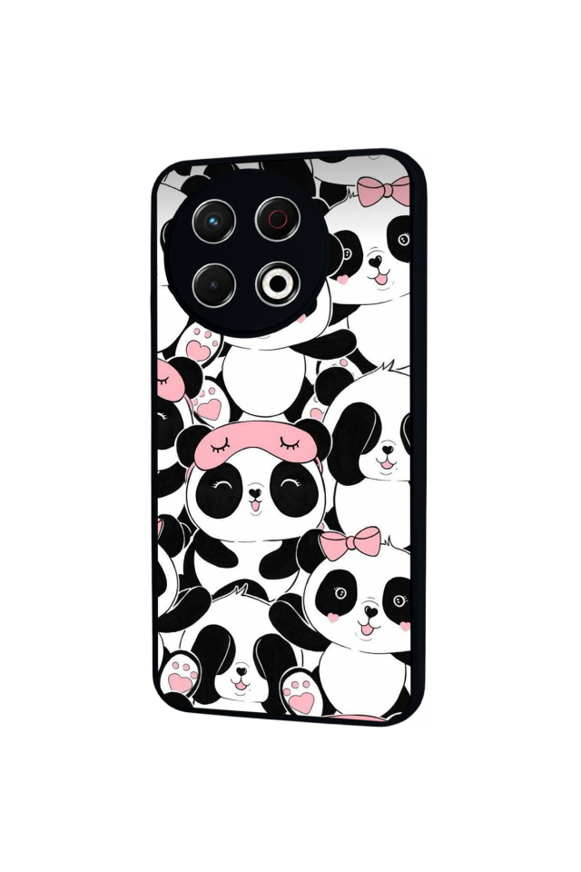 Tecno Spark 30 Pro Uyumlu Panda Tasarımlı Glossy Premium Kılıf