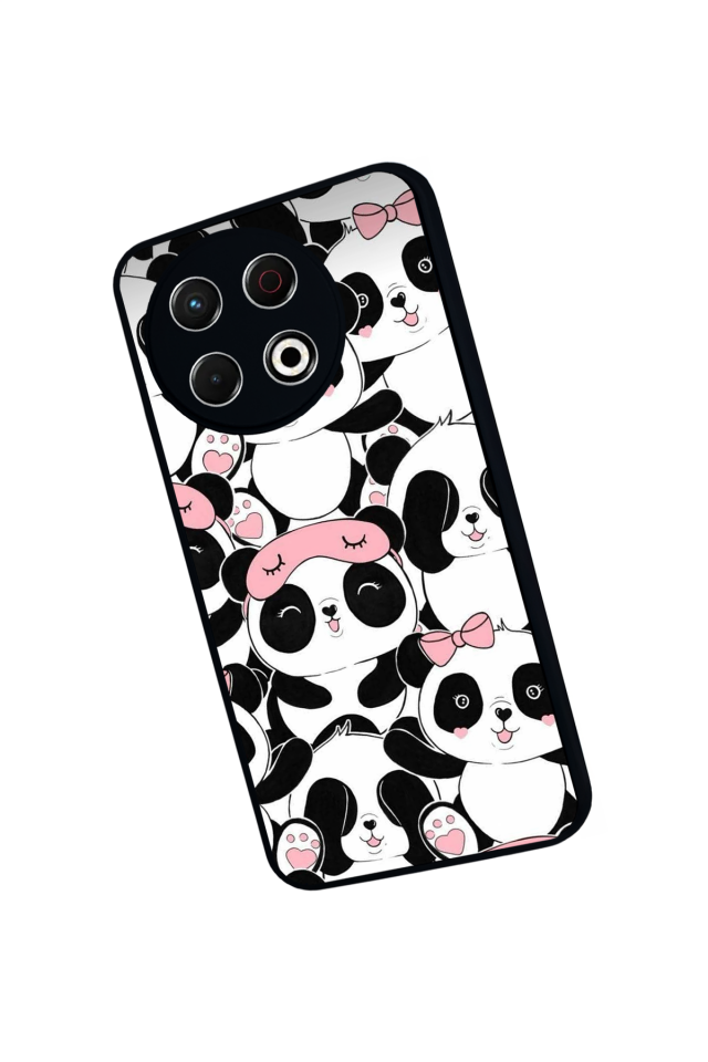 Tecno Spark 30 Pro Uyumlu Panda Tasarımlı Glossy Premium Kılıf