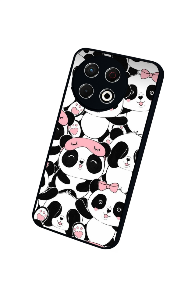 Tecno Spark 30 Pro Uyumlu Panda Tasarımlı Glossy Premium Kılıf