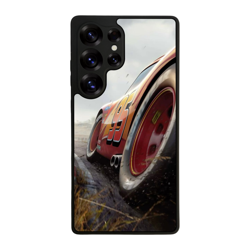 Samsung Galaxy S25 Ultra Uyumlu Şimsek McQueen Tasarımlı Glossy Premium Kılıf