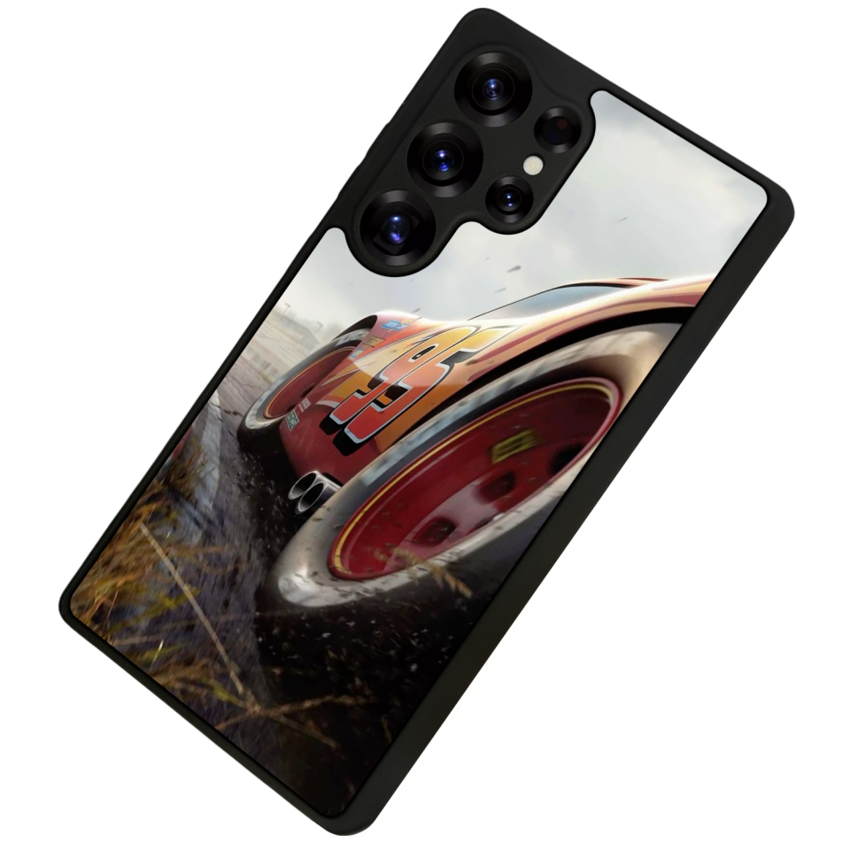 Samsung Galaxy S25 Ultra Uyumlu Şimsek McQueen Tasarımlı Glossy Premium Kılıf