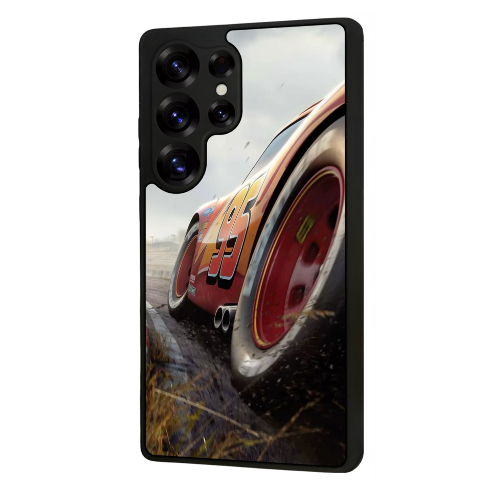 Samsung Galaxy S25 Ultra Uyumlu Şimsek McQueen Tasarımlı Glossy Premium Kılıf