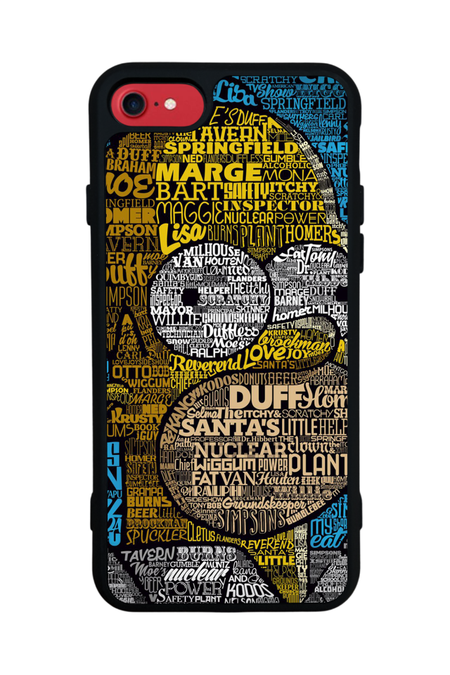 iPhone 7 Uyumlu The Simpsons Tasarımlı Glossy Premium Kılıf