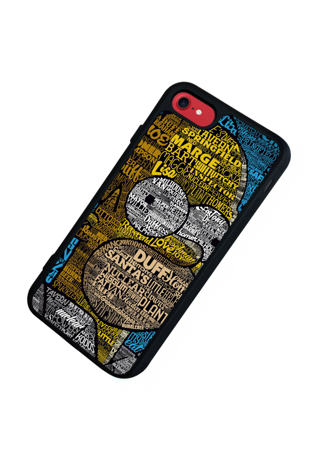 iPhone 7 Uyumlu The Simpsons Tasarımlı Glossy Premium Kılıf