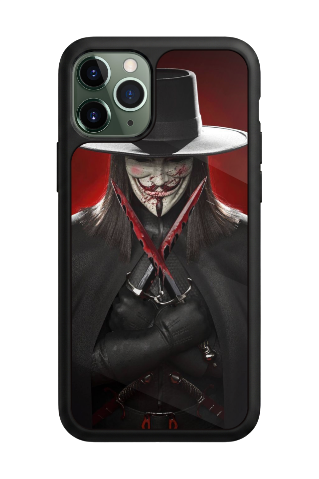 iPhone 11 Pro Max Uyumlu Vendetta Tasarımlı Glossy Premium Kılıf