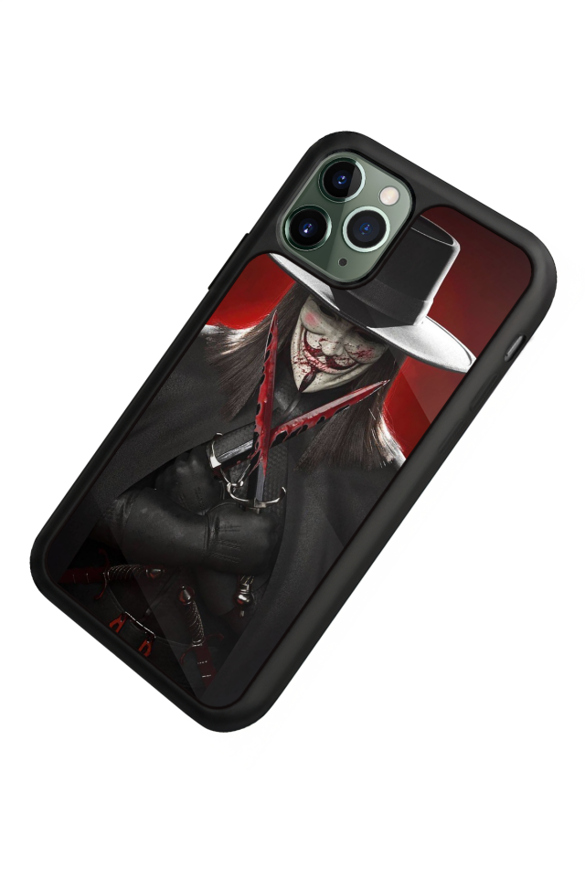 iPhone 11 Pro Max Uyumlu Vendetta Tasarımlı Glossy Premium Kılıf