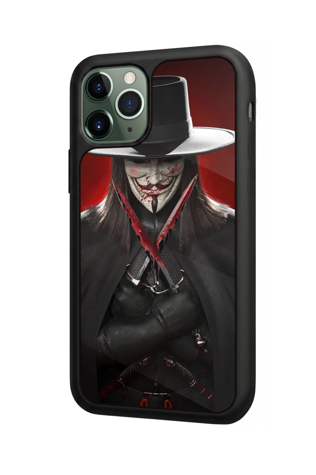 iPhone 11 Pro Max Uyumlu Vendetta Tasarımlı Glossy Premium Kılıf