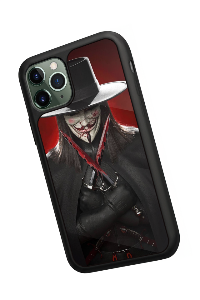 iPhone 11 Pro Max Uyumlu Vendetta Tasarımlı Glossy Premium Kılıf