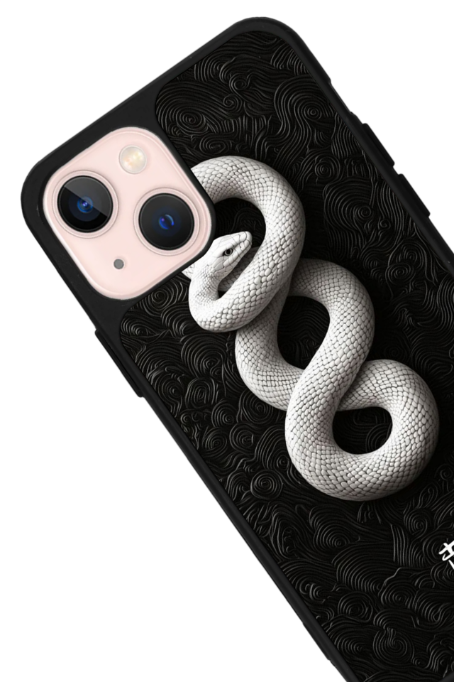 iPhone 15 Plus Uyumlu Yılan Tasarımlı Glossy Premium Kılıf