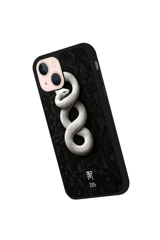 iPhone 15 Plus Uyumlu Yılan Tasarımlı Glossy Premium Kılıf