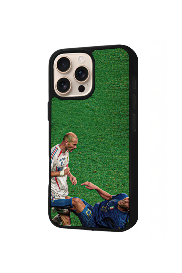 iPhone 14 Pro Uyumlu Zidane Tasarımlı Glossy Premium Kılıf