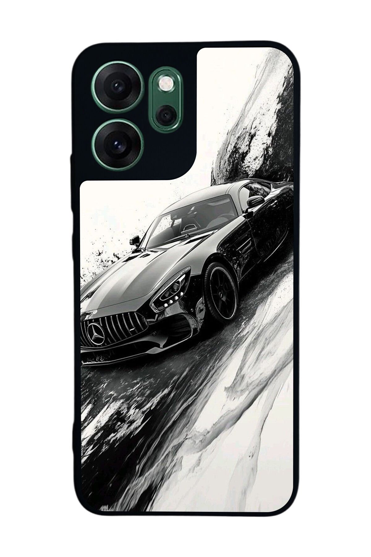 Oppo Reno 14F Uyumlu Mercedes Tasarımlı Glossy Premium Kılıf