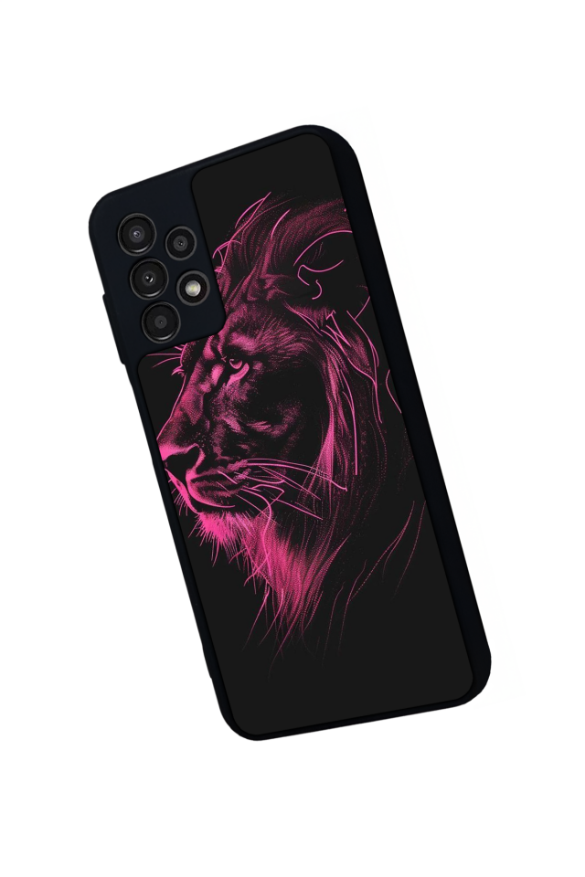 Samsung Galaxy A13 Uyumlu Aslan Tasarımlı Glossy Premium Kılıf
