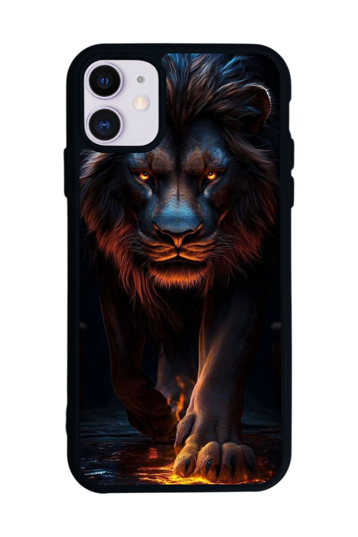 iPhone 11 Uyumlu Aslan Tasarımlı Glossy Premium Kılıf