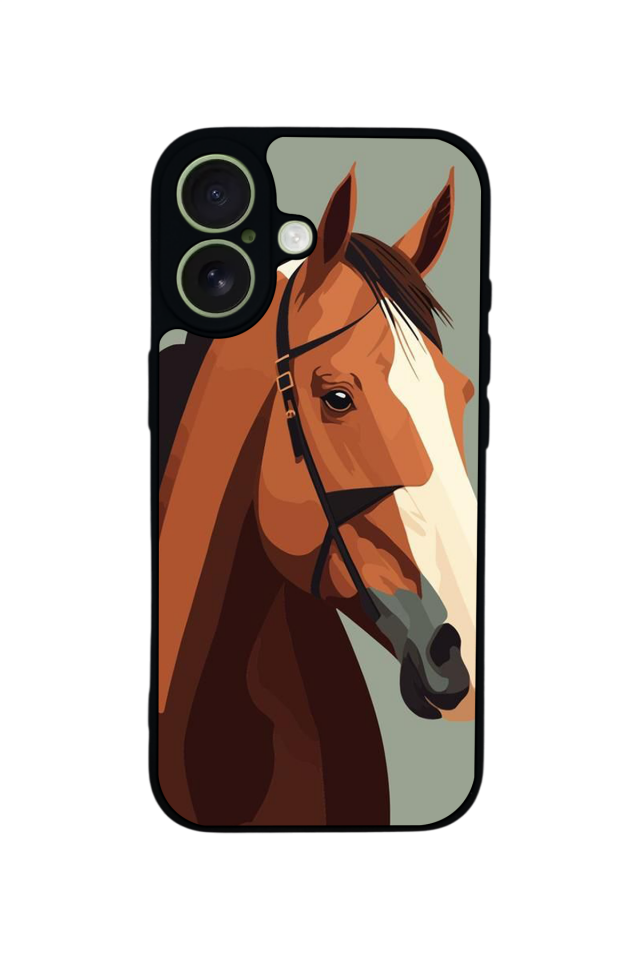 iPhone 17 Uyumlu At Horse Tasarımlı Glossy Premium Kılıf