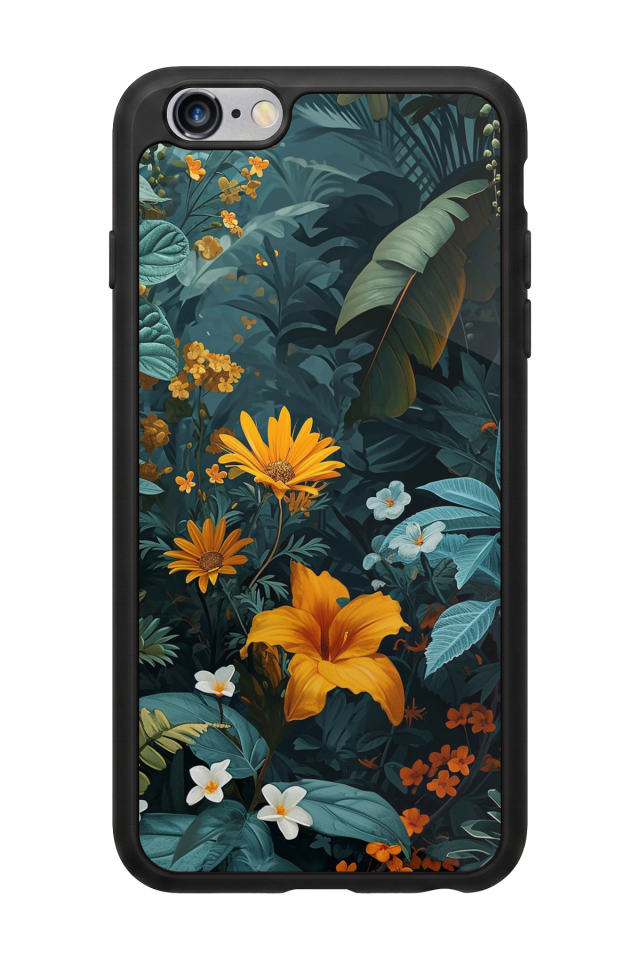iPhone 6 Plus Uyumlu Botanik Tasarımlı Glossy Premium Kılıf