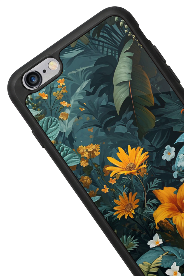 iPhone 6 Plus Uyumlu Botanik Tasarımlı Glossy Premium Kılıf