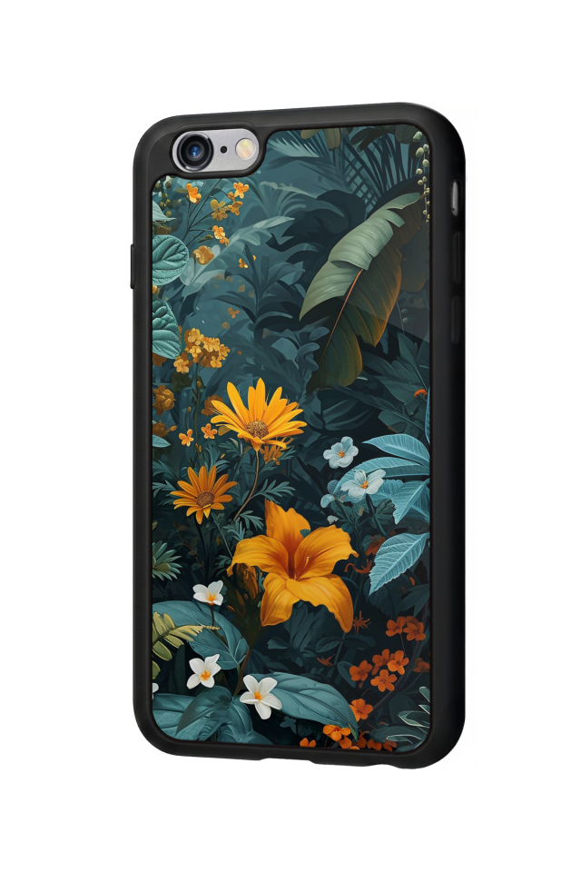 iPhone 6 Plus Uyumlu Botanik Tasarımlı Glossy Premium Kılıf