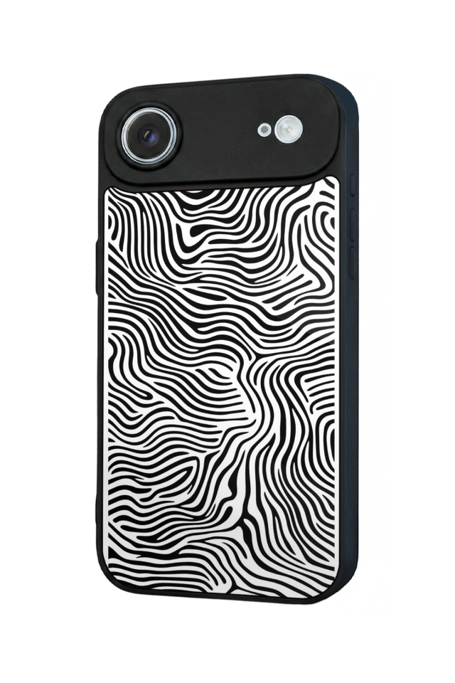 iPhone 17 Air Uyumlu Çizgi Sanatı Tasarımlı Glossy Premium Kılıf