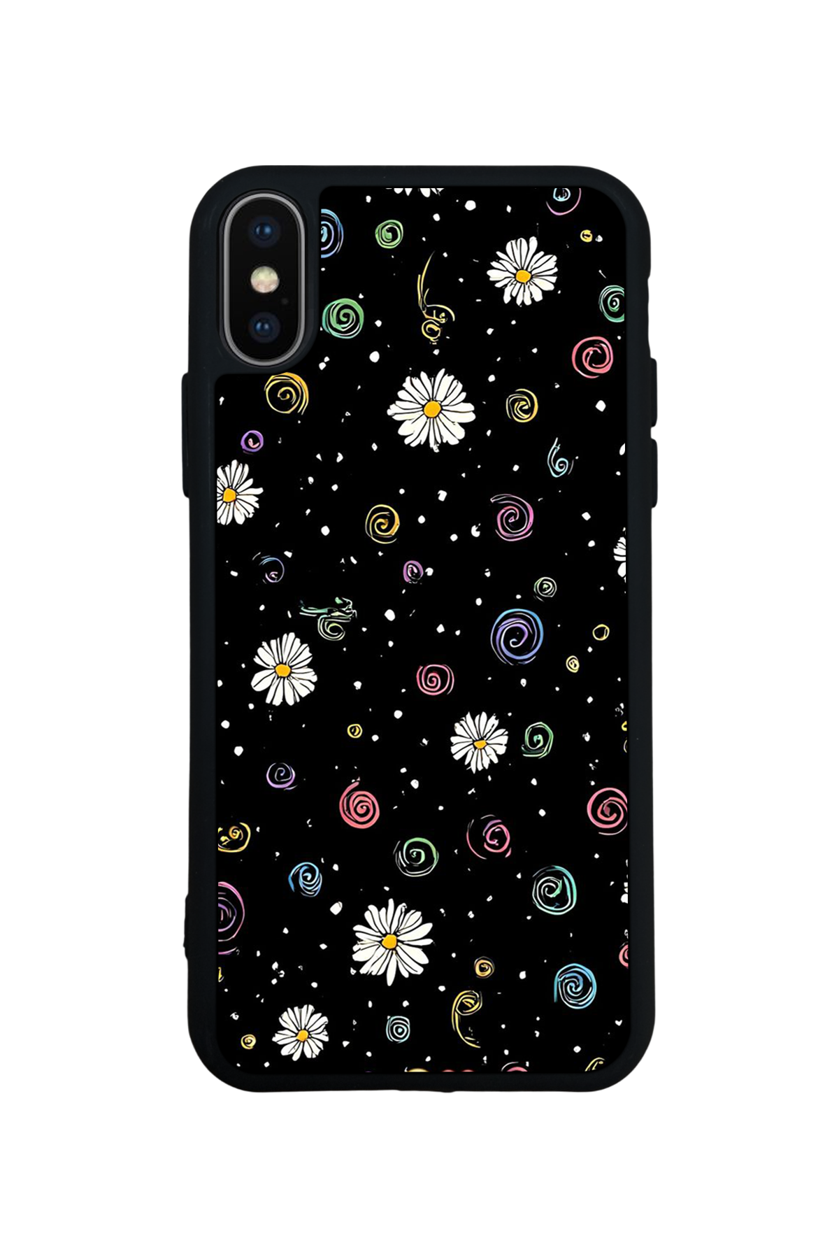 iPhone XS Max Uyumlu Floral Tasarımlı Glossy Premium Kılıf