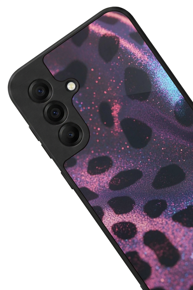 Samsung Galaxy A17 Uyumlu Hologram Leopar Tasarımlı Glossy Premium Kılıf