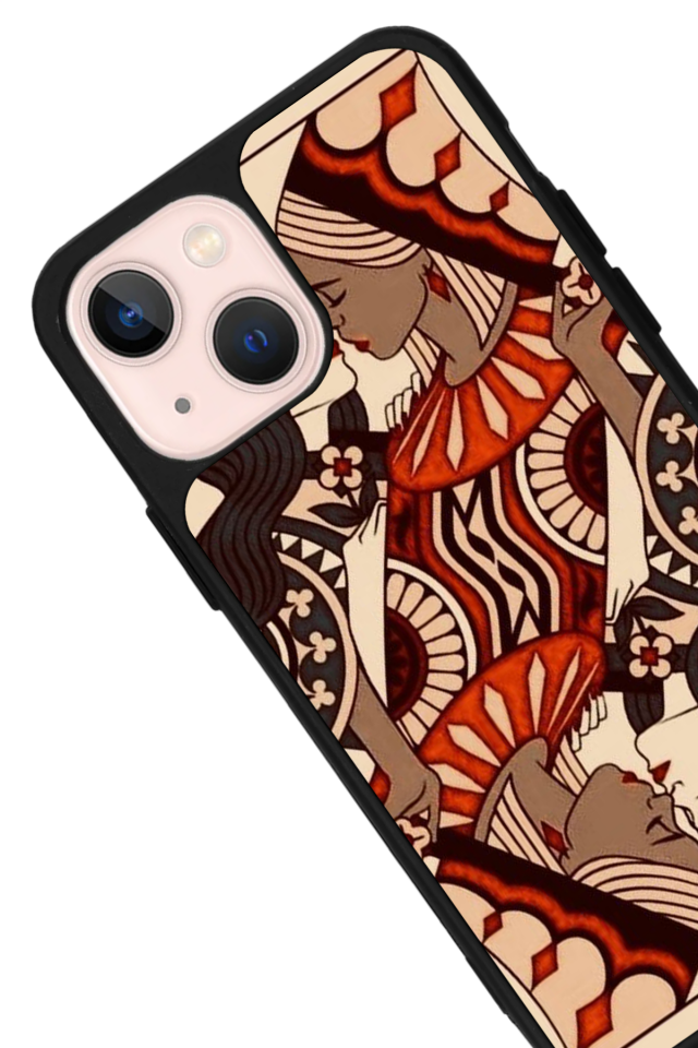 iPhone 14 Plus Uyumlu Kalp Love Tasarımlı Glossy Premium Kılıf