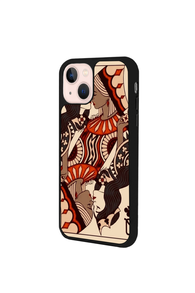 iPhone 14 Plus Uyumlu Kalp Love Tasarımlı Glossy Premium Kılıf