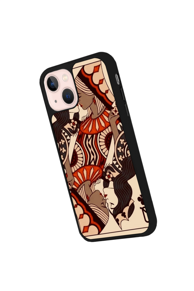 iPhone 14 Plus Uyumlu Kalp Love Tasarımlı Glossy Premium Kılıf