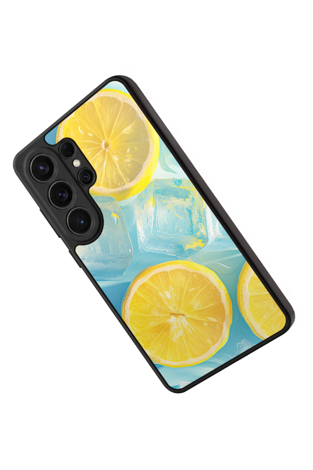 Samsung Galaxy S26 Ultra Uyumlu Limon Tasarımlı Glossy Premium Kılıf