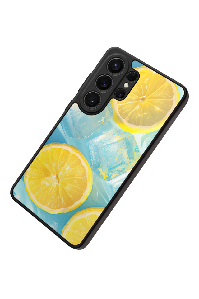 Samsung Galaxy S26 Ultra Uyumlu Limon Tasarımlı Glossy Premium Kılıf