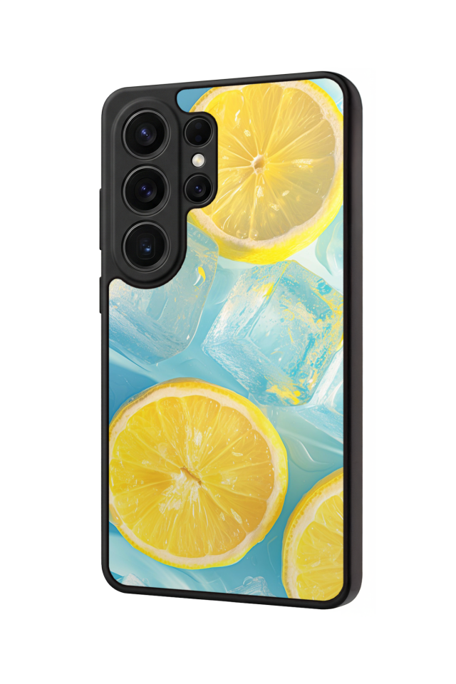 Samsung Galaxy S26 Ultra Uyumlu Limon Tasarımlı Glossy Premium Kılıf