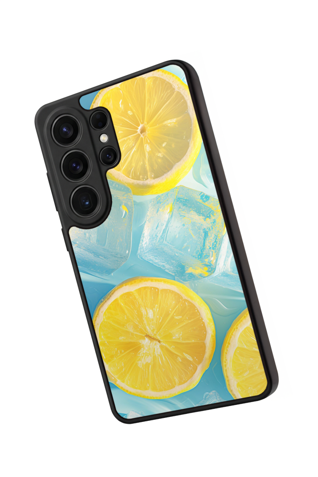 Samsung Galaxy S26 Ultra Uyumlu Limon Tasarımlı Glossy Premium Kılıf