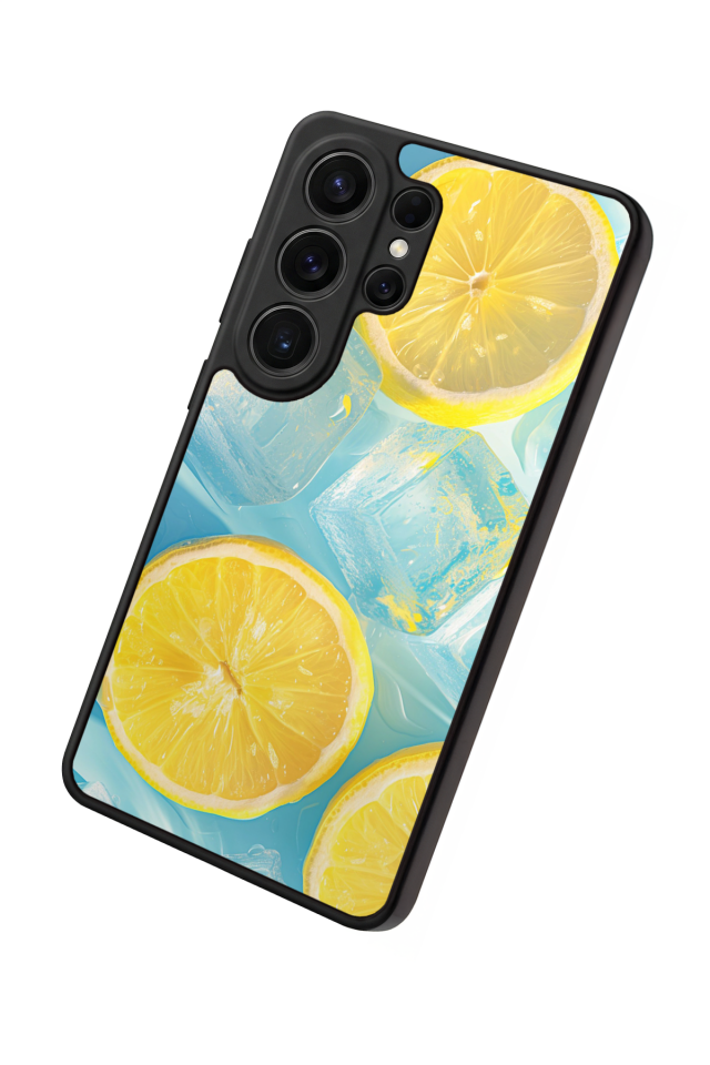 Samsung Galaxy S26 Ultra Uyumlu Limon Tasarımlı Glossy Premium Kılıf