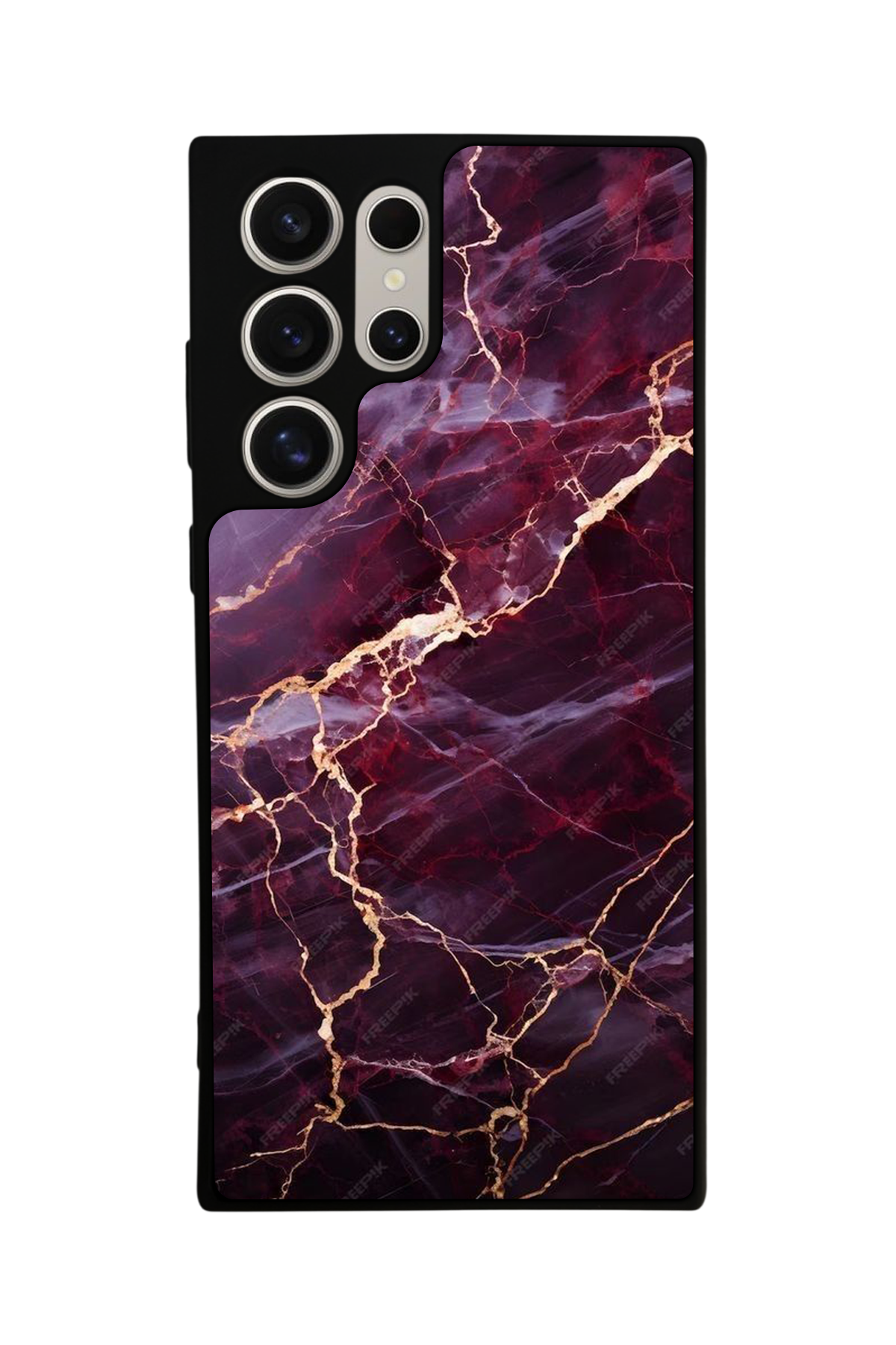 Samsung Galaxy S24 Ultra Uyumlu Mermer Marble Tasarımlı Glossy Premium Kılıf