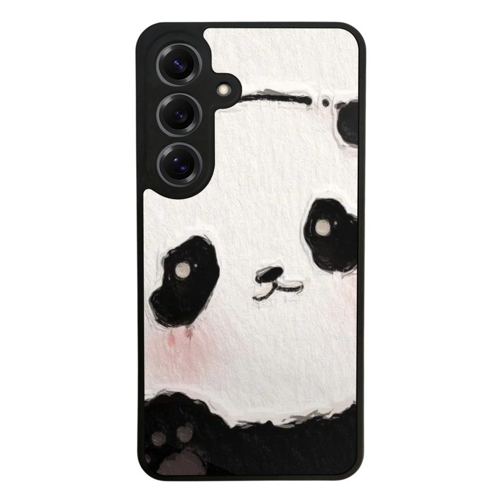 Samsung Galaxy S25 Uyumlu Panda Tasarımlı Glossy Premium Kılıf