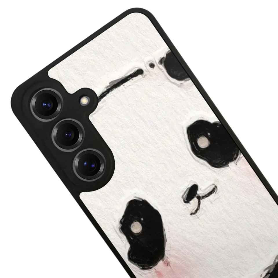 Samsung Galaxy S25 Uyumlu Panda Tasarımlı Glossy Premium Kılıf