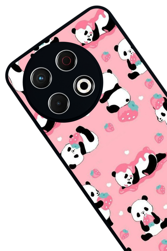 Tecno Spark 30 Pro Uyumlu Ayı Tasarımlı Glossy Premium Kılıf