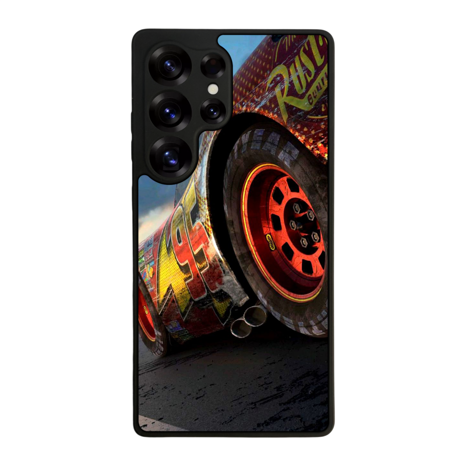 Samsung Galaxy S25 Ultra Uyumlu Şimsek McQueen Tasarımlı Glossy Premium Kılıf