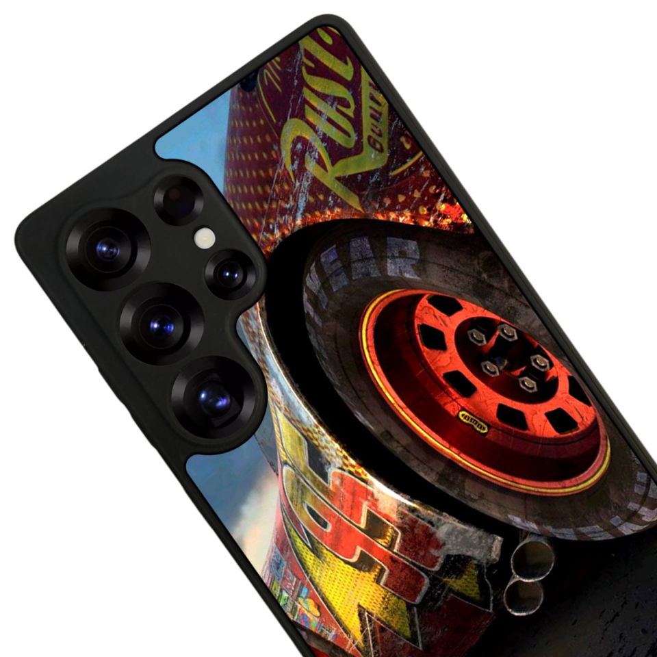 Samsung Galaxy S25 Ultra Uyumlu Şimsek McQueen Tasarımlı Glossy Premium Kılıf