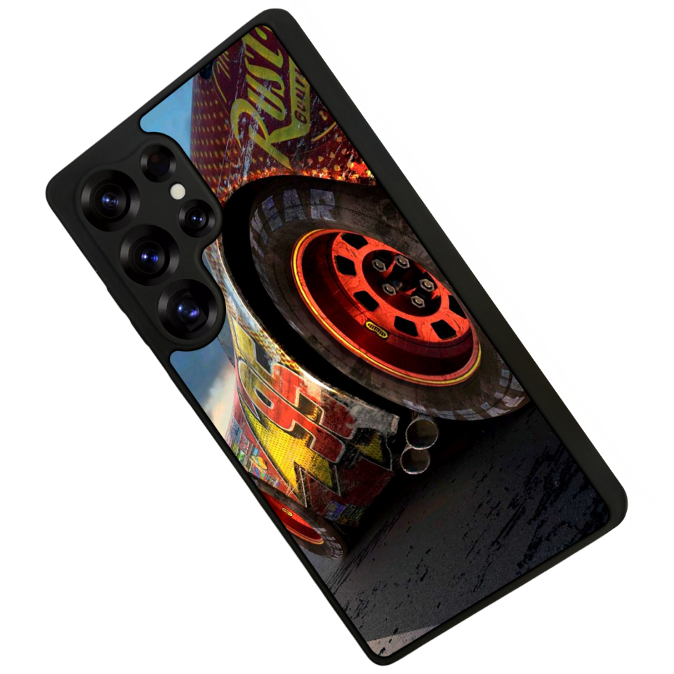 Samsung Galaxy S25 Ultra Uyumlu Şimsek McQueen Tasarımlı Glossy Premium Kılıf