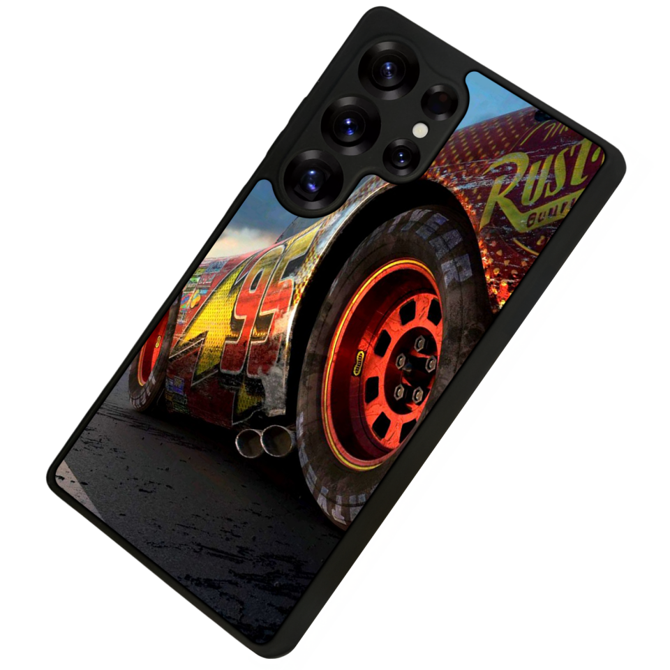 Samsung Galaxy S25 Ultra Uyumlu Şimsek McQueen Tasarımlı Glossy Premium Kılıf