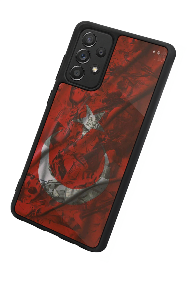 Samsung Galaxy A72 Uyumlu Türk Bayragi Tasarımlı Glossy Premium Kılıf